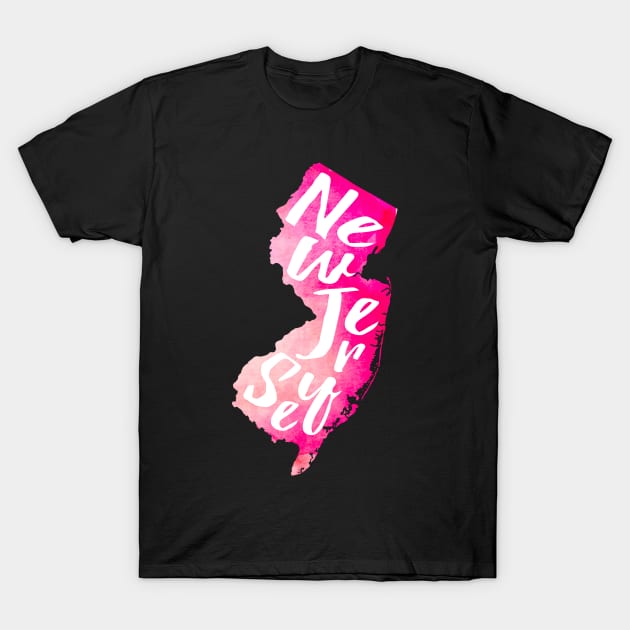 Pink New Jersey T-Shirt by lolosenese